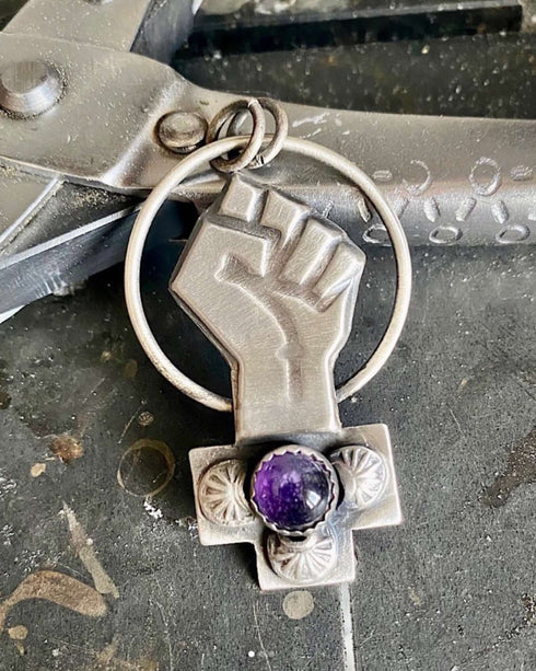 Colgante Skull 4 Roses Power