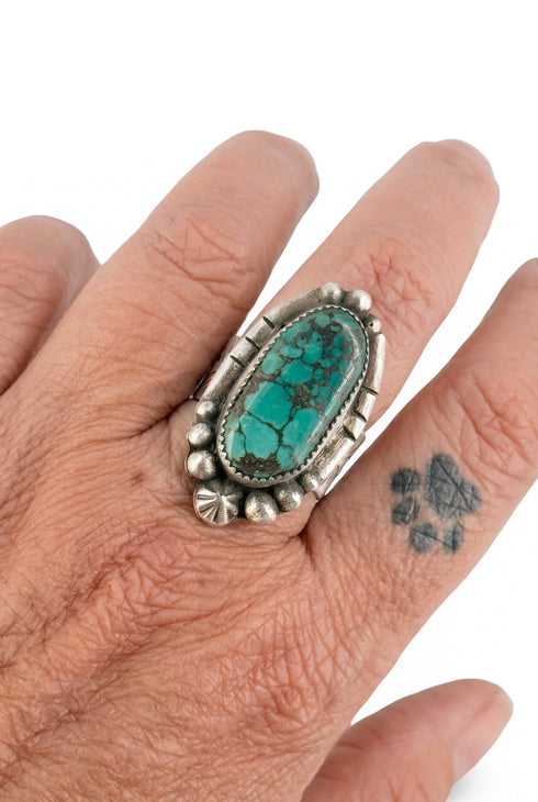 Anillo Plata Estrella Turquesa