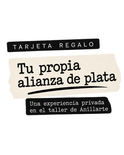 TARJETA REGALO · CREA TU PROPIA ALIANZA DE PLATA