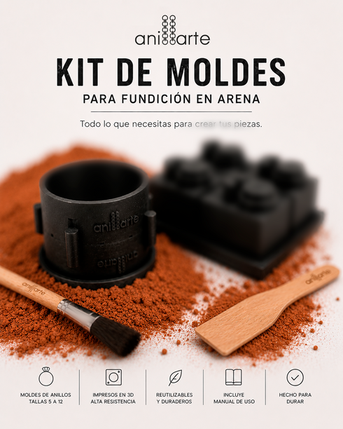 Kit de moldes para fundición en arena