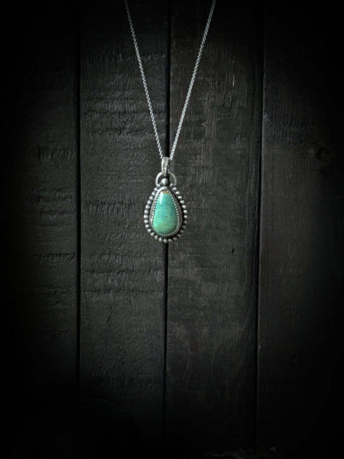 Tyrone Turquoise Drop Pendant