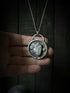 Circular Pendant with Moonstone