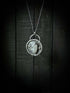 Circular Pendant with Moonstone