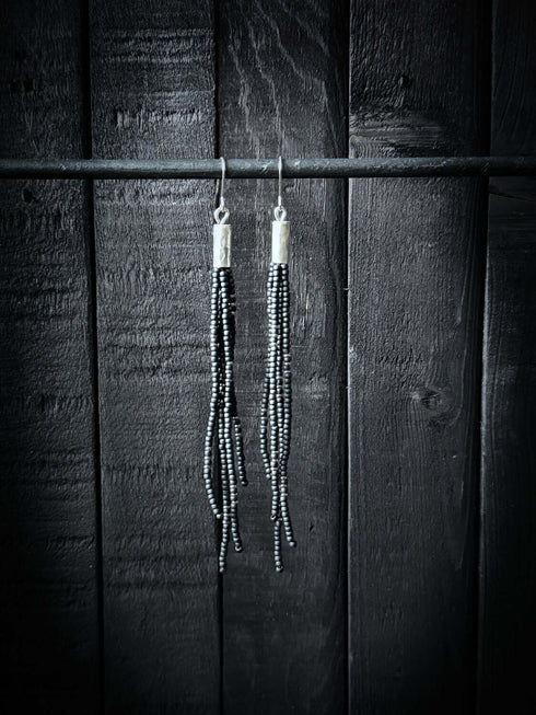 Pendientes Seeds Plata Tubo