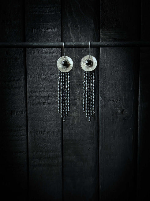 Pendientes Seeds Plata Redondo y Onix
