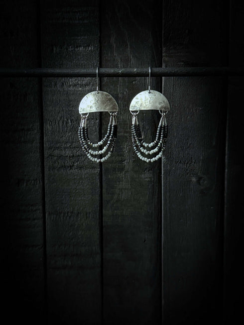 Pendientes Seeds Plata Tricolor - Anillarte