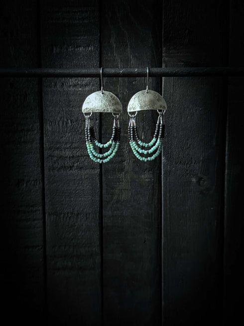 Pendientes Seeds Plata Tricolor - Anillarte