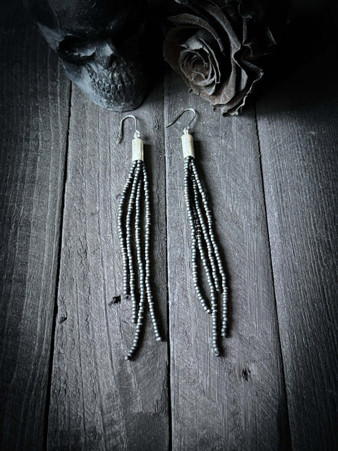 Pendientes Seeds Plata Tubo