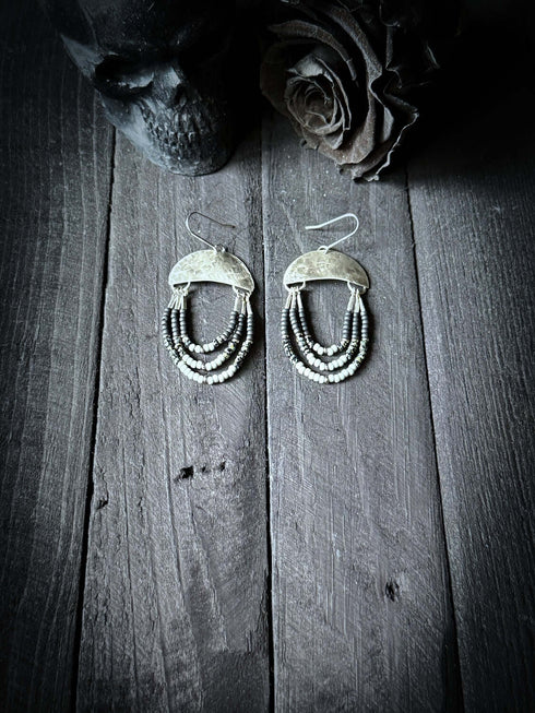 Pendientes Seeds Plata Tricolor - Anillarte