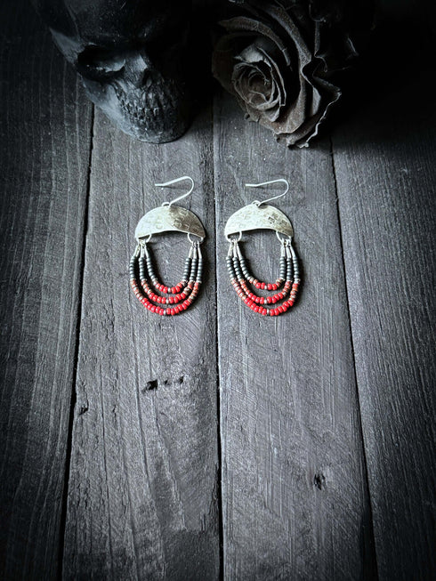 Pendientes Seeds Plata Tricolor - Anillarte