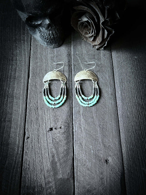 Pendientes Seeds Plata Tricolor - Anillarte