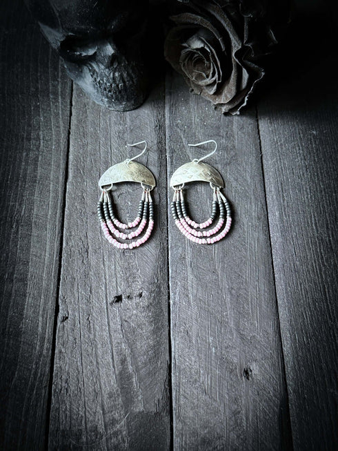 Pendientes Seeds Plata Tricolor - Anillarte