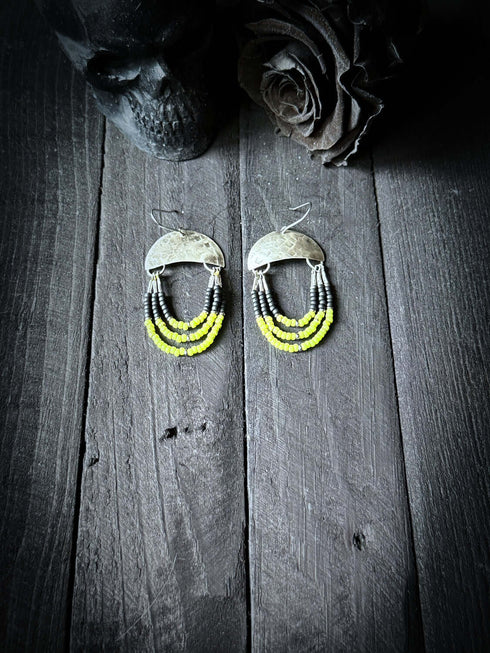 Pendientes Seeds Plata Tricolor - Anillarte