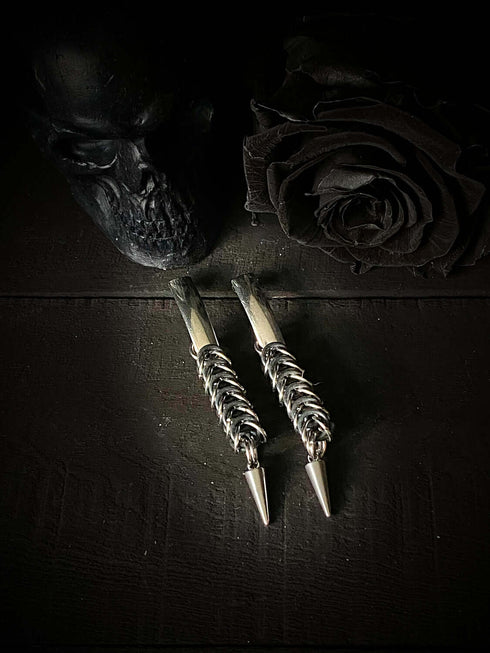 Pendientes Tubular Base Rectangular